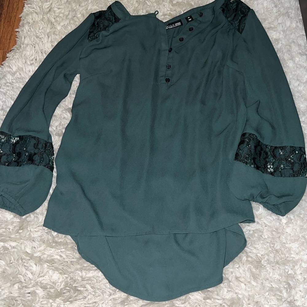 NWOT green blouse